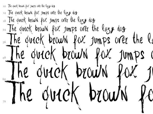 Vtks Rash font waterfall